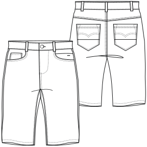 Fashion sewing patterns for MEN Shorts Bermuda 743